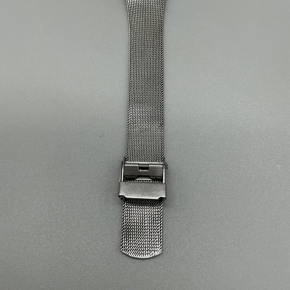 Skagen Womens Watch 21mm White Dial Silver Tone Crystal Bezel New Battery